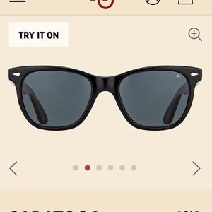 American Optical Classic Black Saratoga Sunglasses - NWT